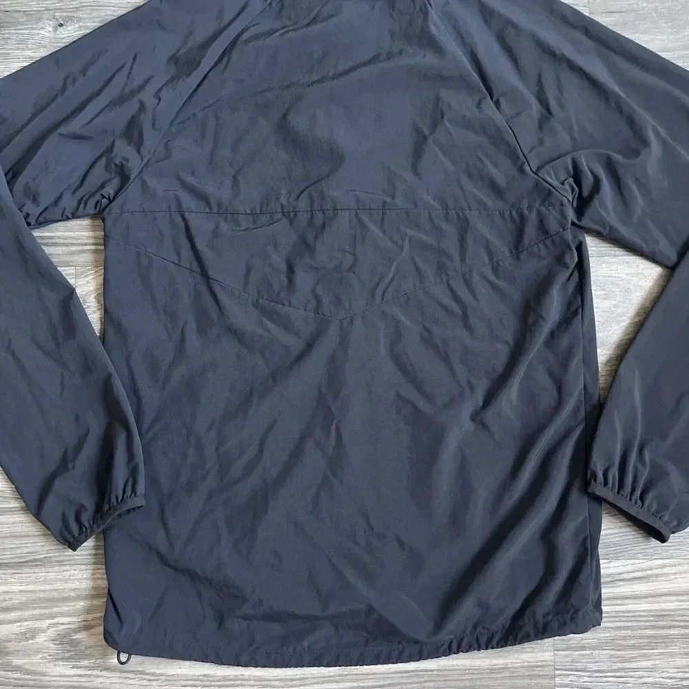 Adidas Dekum Packable Hooded Windbreaker Jacket Black‎ Size Small